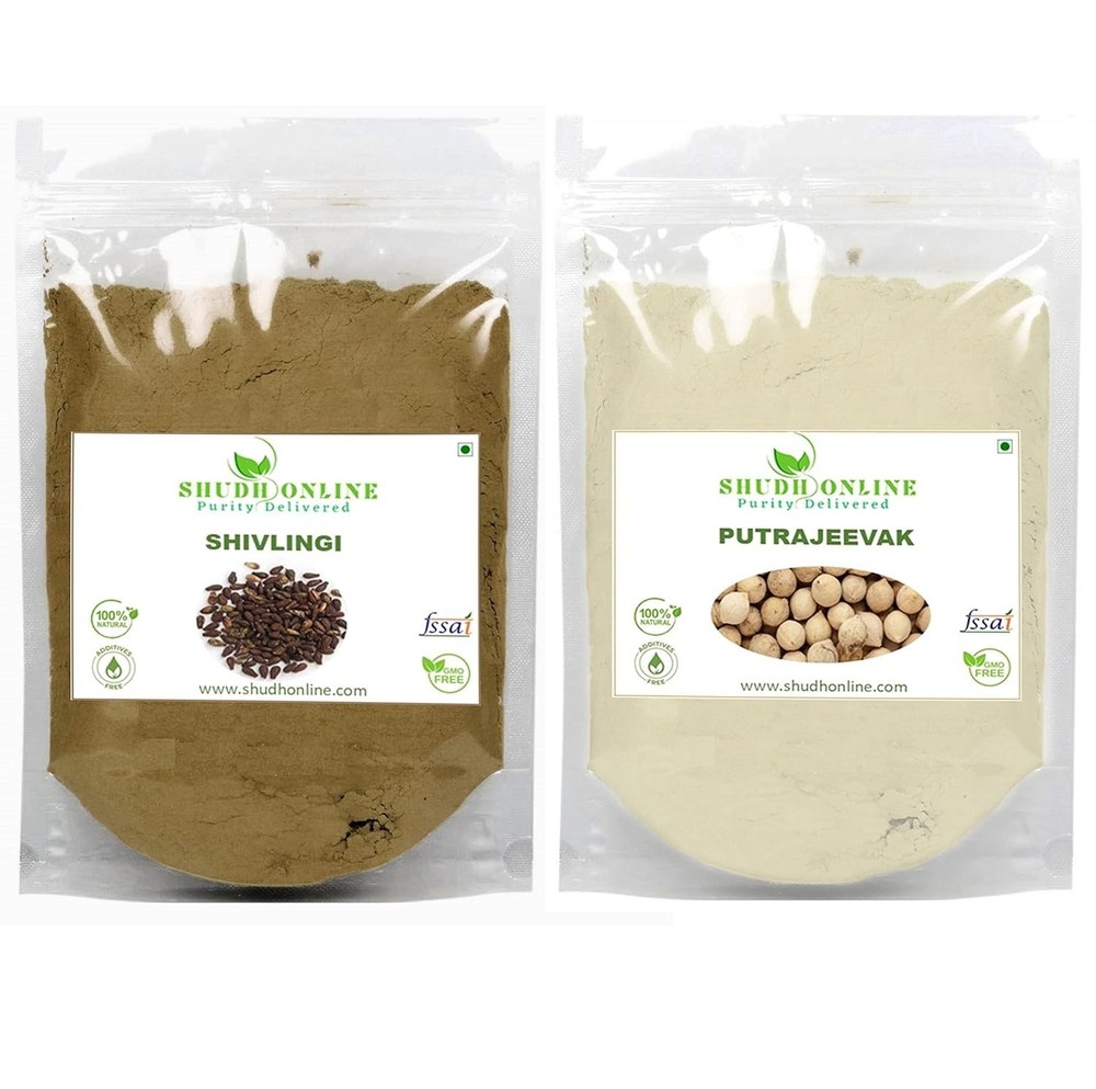 Traditional Shivlingi & Putrajeevak Seed Powder Combo 100g Each Herbal Mix