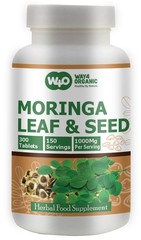 Moringa Oleifera Leaf & Seed Powder 80:20 – 300 Tablets, 1000mg (3 Packs)