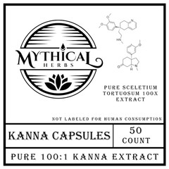Kanna Extract | STRONGEST 100:1 (Vegetarian Capsules) Mood lifting nootropics