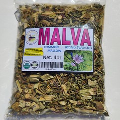 4oz Malva, Mallow Herbs,common mallow,hierba malva, 100% Organic mallow herbs