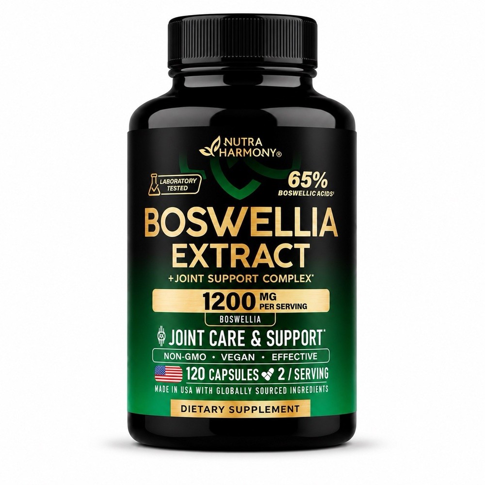 Nutra Harmony Boswellia Extract Joint Care & Support Complex 120 Capsules