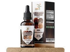 Mushroom Complex Extract Organic Non GMO Tincture Liquid Herbal Drops 2 Fl Oz