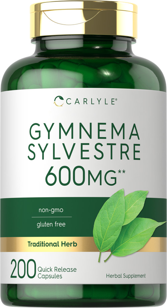 Gymnema Sylvestre Leaf Extract 600mg | 200 Capsules | by Carlyle