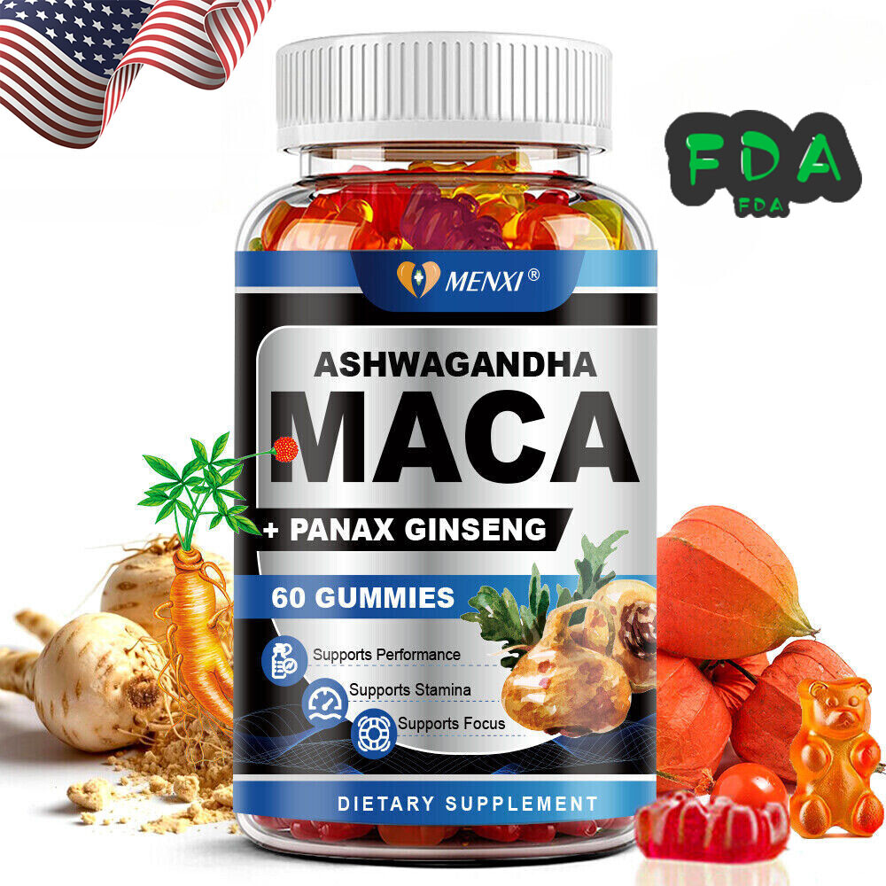 MENXI Kanna Gummies – Mood Enhancement & Anxiety Relief Support 60PCS