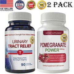 100% Urinary Tract health & Pomegranate Extract Antioxidant Caps Free Shipping