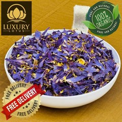 Dried Blue Lotus Flower Nymphaea Caerulea Organic 100% Pure Herbal Tea Ceylon!!!