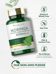 Carlyle Moringa Oleifera Supplement | 180 Capsules | 180 Count (Pack of 1)