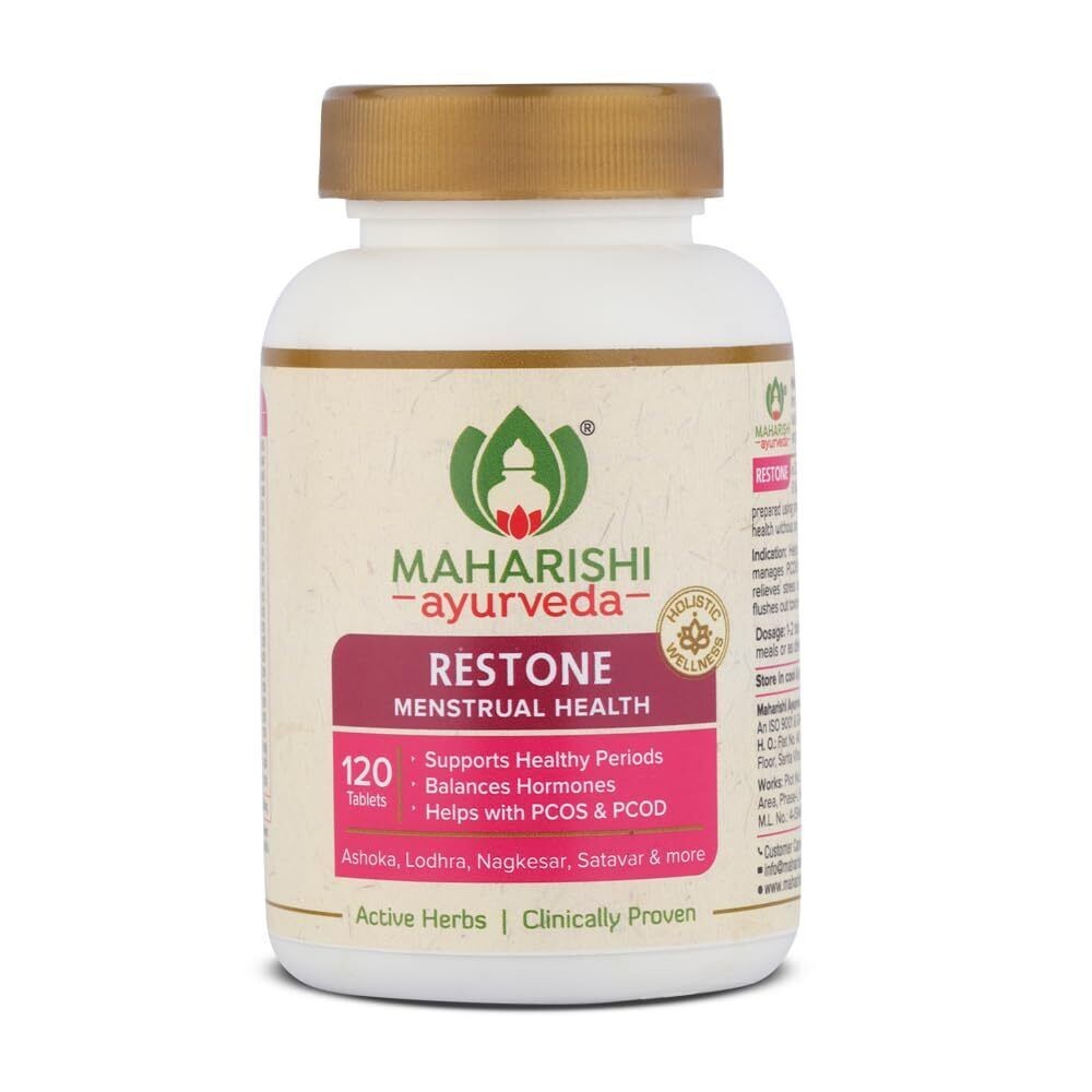 PCOD PCOS supplements for Women | Maharishi Ayurveda Restone Tablets | 120 Tabs