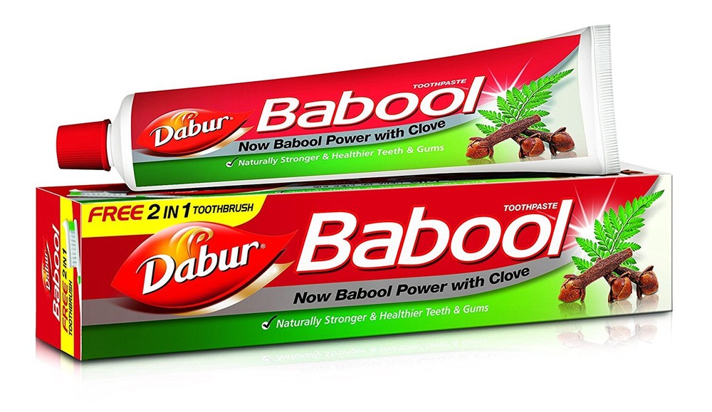 Dabur Babool Toothpaste 190g Natural Whitening and strong Teeth | Free Shipping
