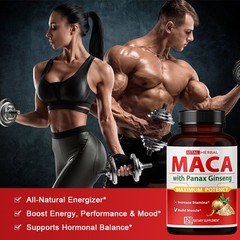 Maca Ginseng Capsules – Enhance Male Stamina and Vitality