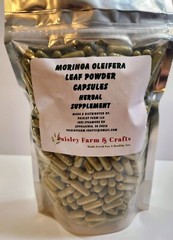 Moringa Oleifera Leaf Capsules NON GMO – All Natural – Made Fresh On Demand!