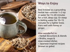 Burdock Root Tea – Dried Cut & Sifted Arctium Lappa Loose Herbal Tea