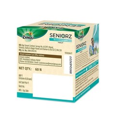 Zandu Seniorz BoneStrength Tabs | Natural Calcium + D3 | BMD Support | 60s h854