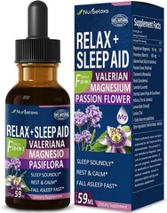 Valerian Root Sleep Aid Drops, Gotas de Glicinato y 2 Fl Oz (Pack of 1)