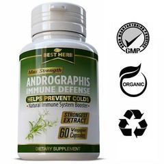 PURE ANDROGRAPHIS SUPPLEMENT PILLS 60 Caps Immune Liver Support Immunity