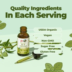 MaryRuth Organics Oregano Oil Drops | 6 Month Supply | USDA Organic Oil of Or…