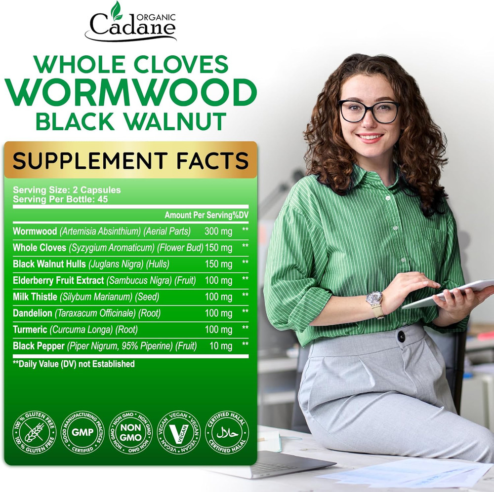 Wormwood Whole Cloves Black Walnut | Digestive & Herbal Support | Elderberry,…