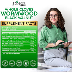 Wormwood Whole Cloves Black Walnut | Digestive & Herbal Support | Elderberry,…