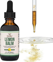 Lemon Balm Tincture – Organic Lemon Balm Drops for Relaxation 590Mg – 2FL OZ, 12