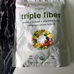 Organic Triple Fiber Powder – 2lb Prebiotic for Digestive & Gut Health