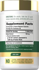 Kudzu Root 1600mg | 100 Extract Capsules | Non-GMO and Gluten Free | by Carlyle