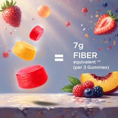 Vitamatic Prebiotic Fiber Gummies for Adults- 240 Pectin Based Gummies
