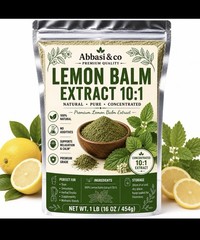 1LB PREM Lemon Balm Extract Powder 10:1 Natural Pure Concentrated Pure Melissa