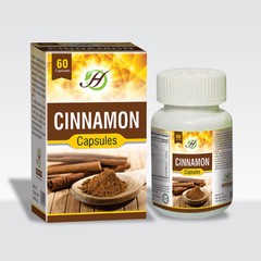 Cinnamon Capsules – 60 Capsules Bottle – Dietary Supplement Spice Antioxidant