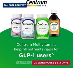 Centrum Silver Men’s 50+ Multivitamin with Vitamin D3, B-Vitamins, Zinc for Memo