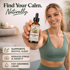Valerian Root Liquid Extract Sleep Support Herbal Drops 30ml (1 fl oz)