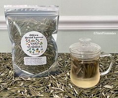 Dried Olive Leaves Whole Loose Leaf Arbequina Olive Herbal Tea 2oz Natural USA