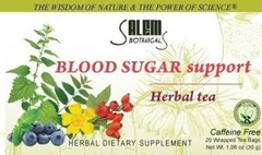 Blood Sugar Support Herbal Tea, Caffeine Free 20 Tea Bags (Диабетический чай)