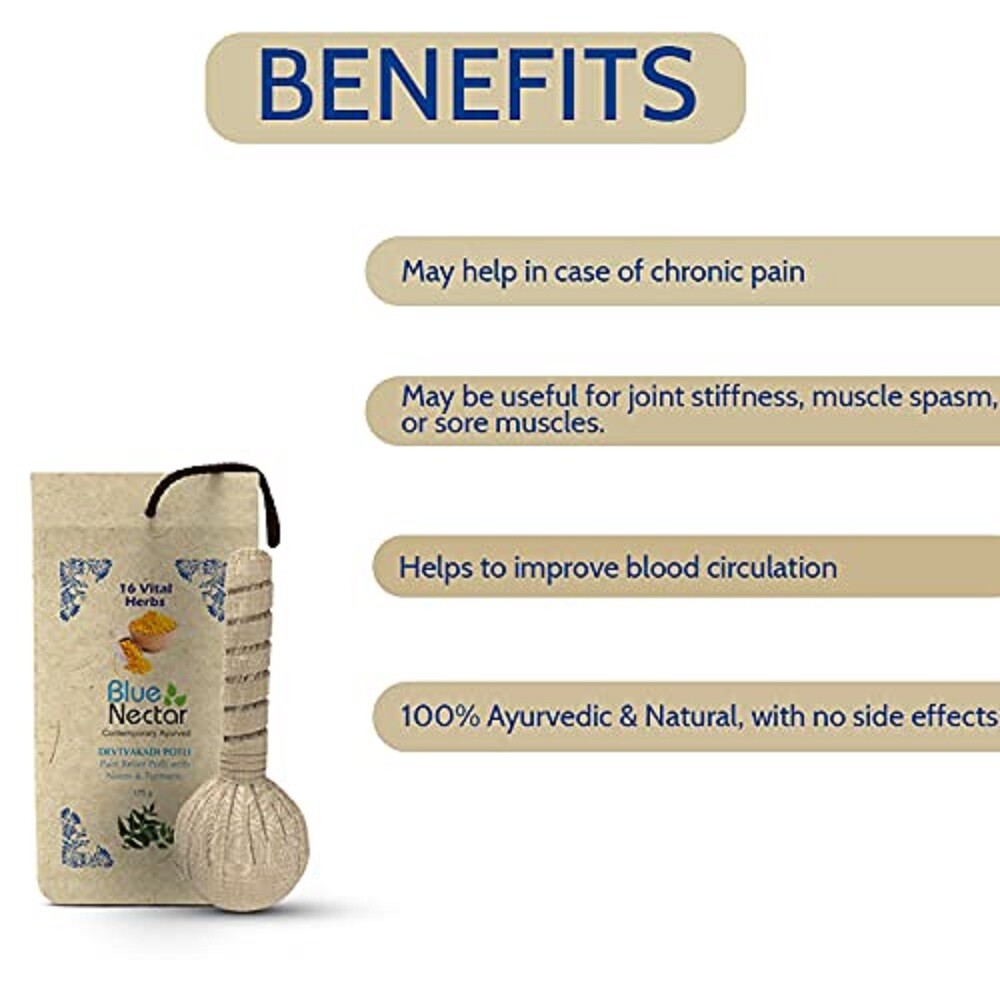 Ayurvedic Herbal Compress Potli with Neem & Turmeric increase blood circulation