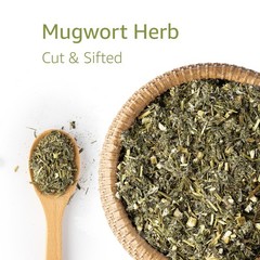 Mugwort Herb – Loose Leaf Artemisia Vulgaris – Cut Sifted Bulk – Herbal Tea