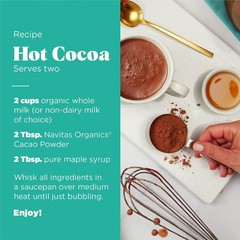 Navitas Organics Organic Raw Cacao Powder 16 oz Non GMO Fair Trade Pack of 2