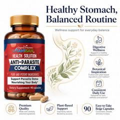 Parasite Anti Parasite Herbal Body Cleanse Detox intestinal cleanser support 90