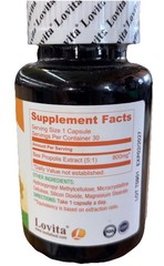 Lovita Bee Propolis Capsule | 4000mg 30 Count (Pack of 1), Classic Packaging