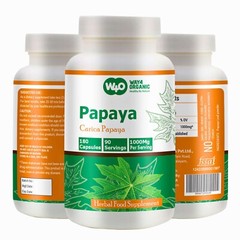 Papaya Leaf Extract Capsules – 180 Pills, 90 Servings, 1000 mg