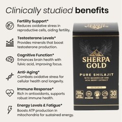 Pure Himalayan Shilajit – Energy, Hormone Balance & Immune Support with Acai