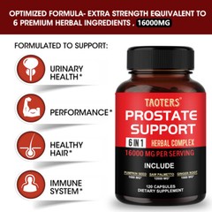 Prostate Support 6-in-1 Herbal Complex, 16,000 Mg Per Serving