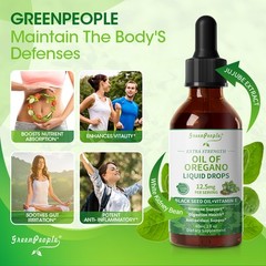 Oil of Oregano 300 Liquid Drop with Black Seed Oil – 60ml Oregano Oil Strength