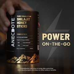 ANECDOTE Himalayan Shilajit Honey Sticks with Organic 30 Count (Pack of 1)