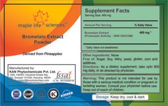 Bromelain 3000 GDU/GM Extract Powder High natural potency of proteolytic Enzyme