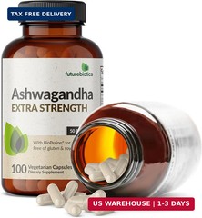Ashwagandha Extra Strength Stress & Mood Support 100 Capsules | Ve