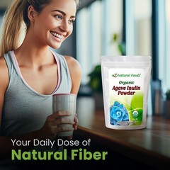 1 lb Organic Agave Inulin Powder – , Gluten-Free Natural Fiber Supplement