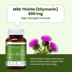 ZEROHARM Holo Liver Detox 60 Tabs | Milk Thistle, Dandelion, Turmeric Extract s9