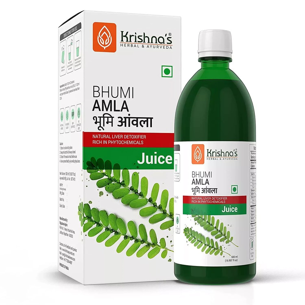 Krishna’s Herbal & Ayurveda Bhumi Amla Juice 1000 ml | Herbal Product