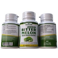 60 BITTER MELON PILLS CHOLESTEROL REDUCTION BLOOD SUGAR SUPPORT GLUCOSE PILLS
