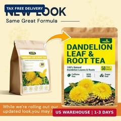 Dandelion Leaf & Root Herbal Tea-Caffeine-free, 50 Teabags | Dandelion Tea Bags