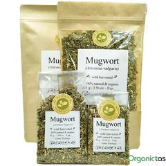 Mugwort Organic Dried Cut Wildcrafted Artemisia Vulgaris 100 % Premium Quality